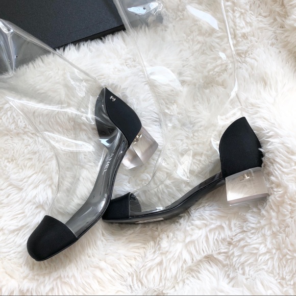 chanel transparent boots